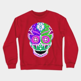 sugar skull candy in wrestling mask ecopop Crewneck Sweatshirt